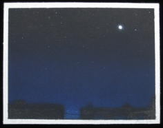 BRIAN BORRELLO Night Sky with Full Moon, 2003