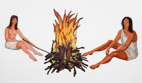 GINA PHILLIPS Adam and Eve&nbsp;[figures and fire], 2010
