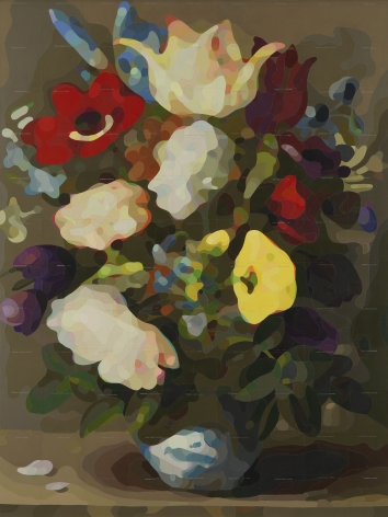 CARLTON SCOTT STURGILL, Flowers in a Porcelain Wan-Li Vase (after Osaias Beert the Elder), 2021