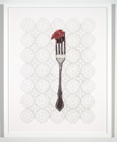 LAURA TANNER GRAHAM, Cherry | Silver | Lace, 2020