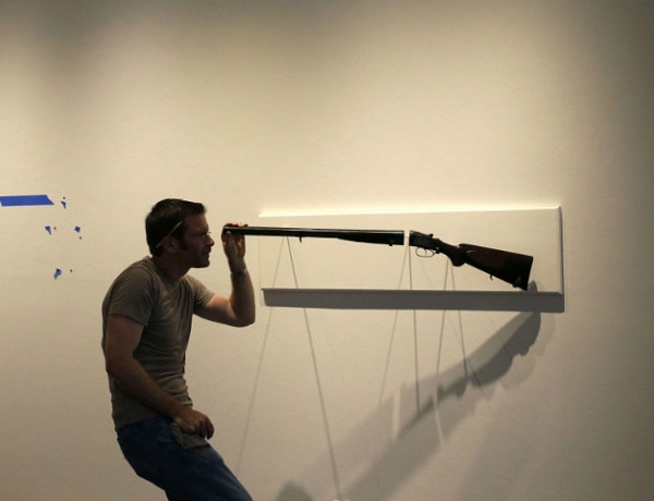 Tim Kaine Sponsors Gun Control Art Exhibit in DC